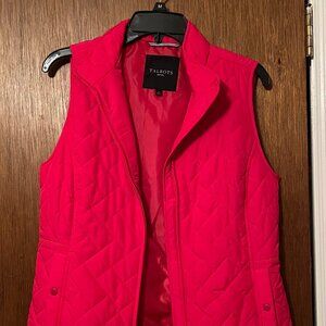 Talbots Petite Quilted Vest in Pink – Size Petite Small